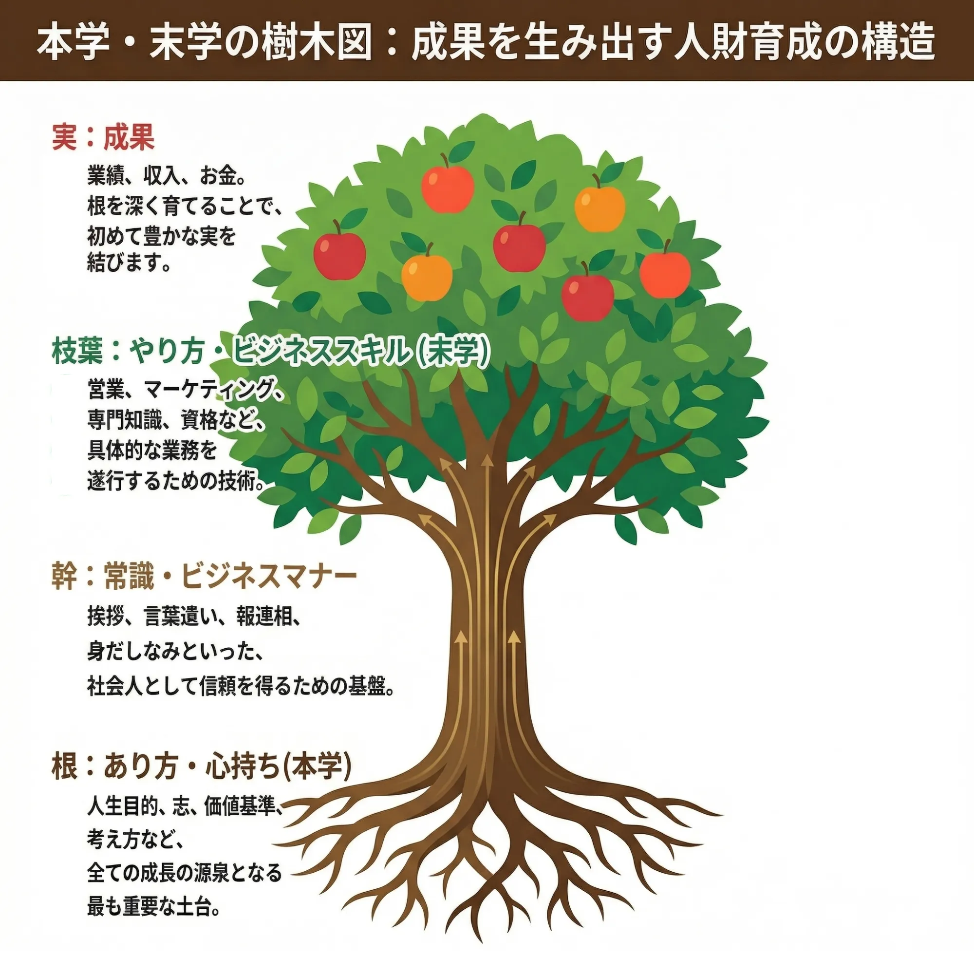 本学（あり方）と末学（やり方）の構造図解